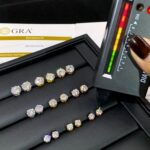 Pendientes de Moissanita Engaste de 4 Garras en Plata 925 - Imagen 3