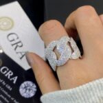 Anillo Cuban Link de Moissanita en Plata 925 - Imagen 5