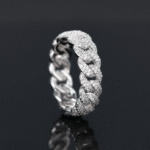 Anillo Cuban Link de Moissanita en Plata 925 - Imagen 6