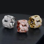 Anillo Cuban Link de Moissanita en Plata 925 - Imagen 3